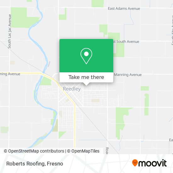 Roberts Roofing map