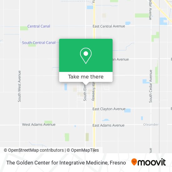 The Golden Center for Integrative Medicine map