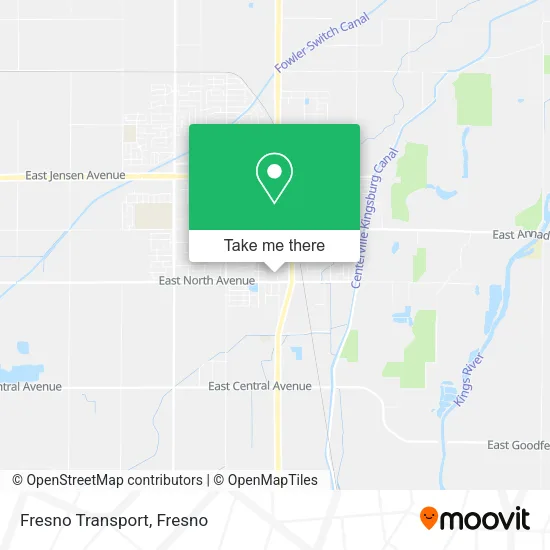 Fresno Transport map