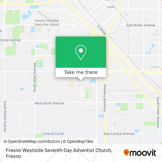 Mapa de Fresno Westside Seventh-Day Adventist Church