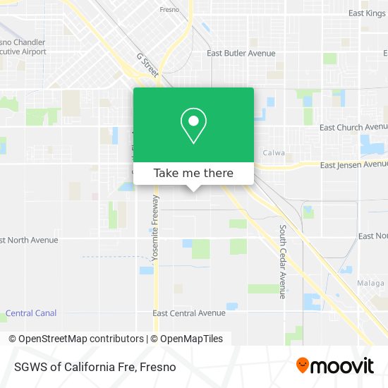 SGWS of California Fre map