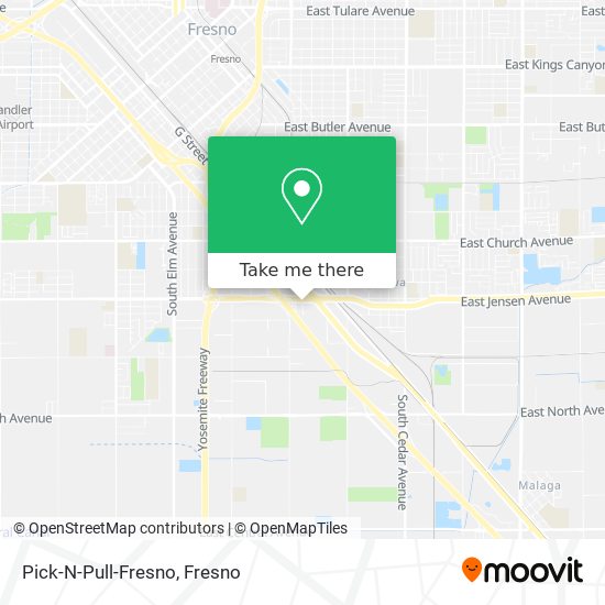 Pick-N-Pull-Fresno map