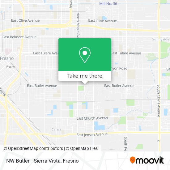 NW Butler - Sierra Vista map
