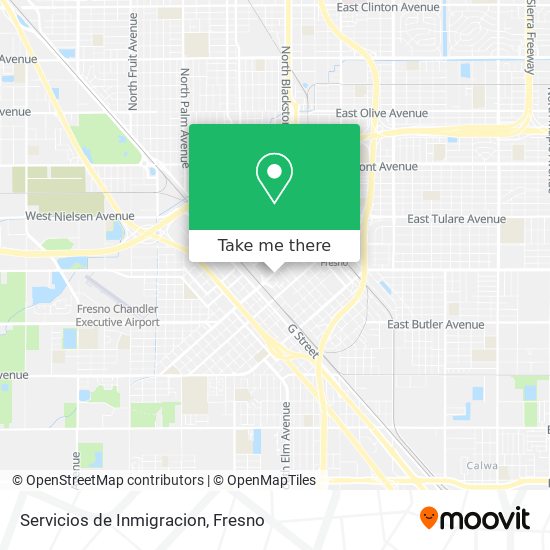 Servicios de Inmigracion map