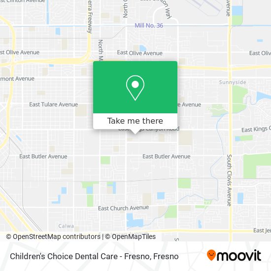 Mapa de Children's Choice Dental Care - Fresno