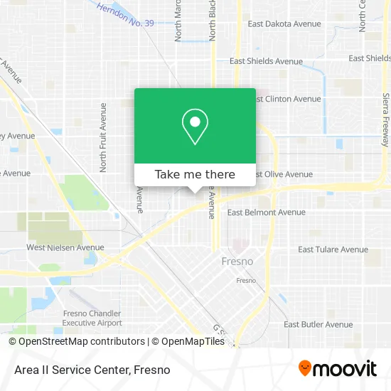 Mapa de Area II Service Center