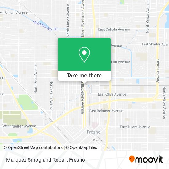 Marquez Smog and Repair map