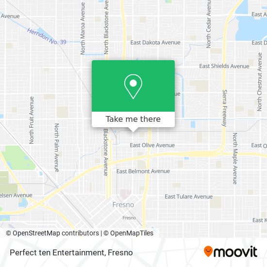 Perfect ten Entertainment map
