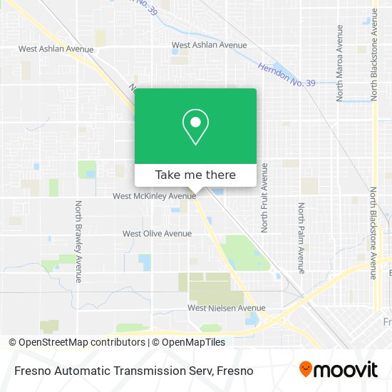 Fresno Automatic Transmission Serv map