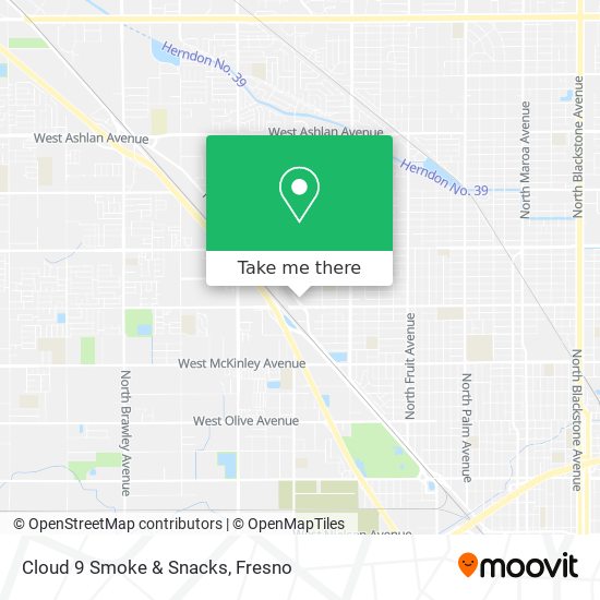 Cloud 9 Smoke & Snacks map