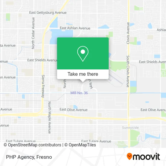 Mapa de PHP Agency