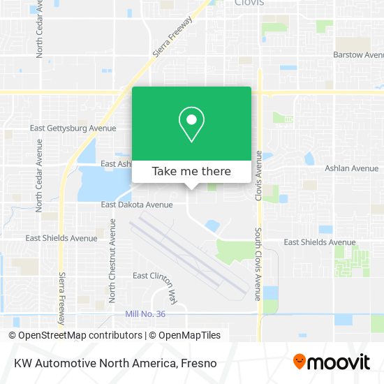 Mapa de KW Automotive North America