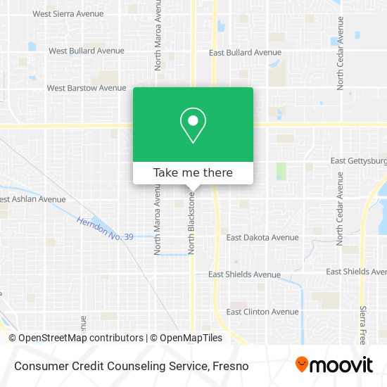 Consumer Credit Counseling Service map