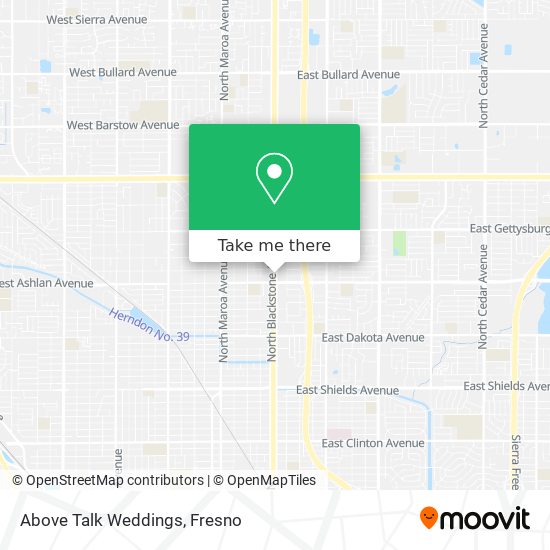 Above Talk Weddings map
