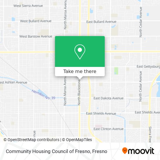 Community Housing Council of Fresno map