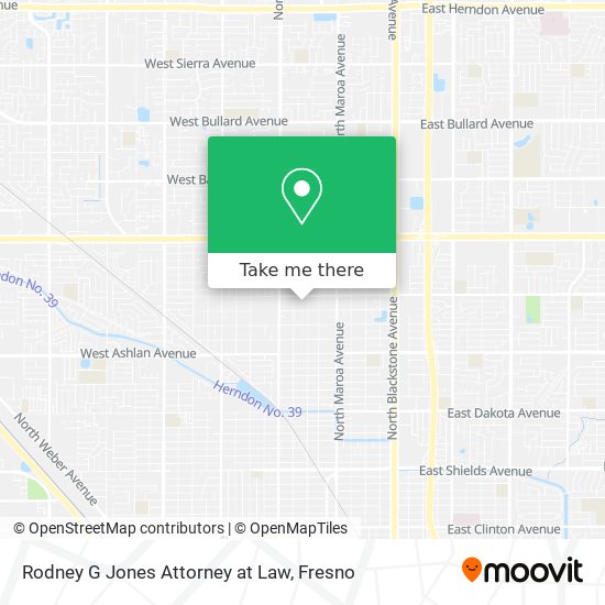 Rodney G Jones Attorney at Law map