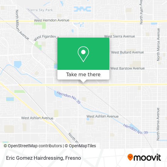 Eric Gomez Hairdressing map