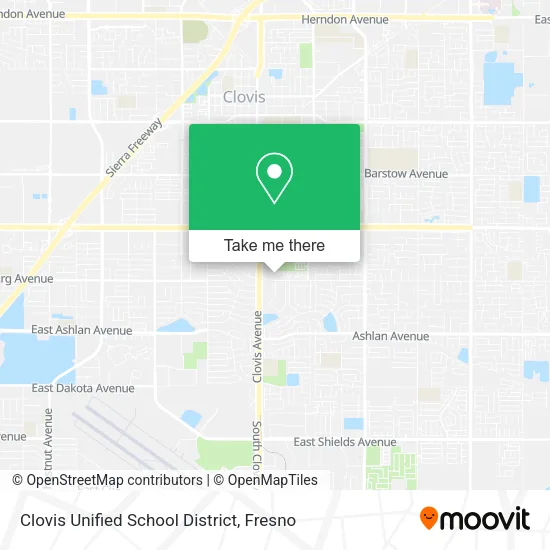 Clovis Unified School District map