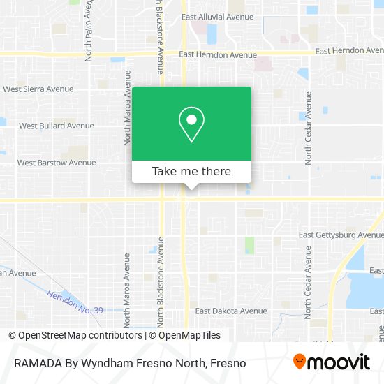 Mapa de RAMADA By Wyndham Fresno North