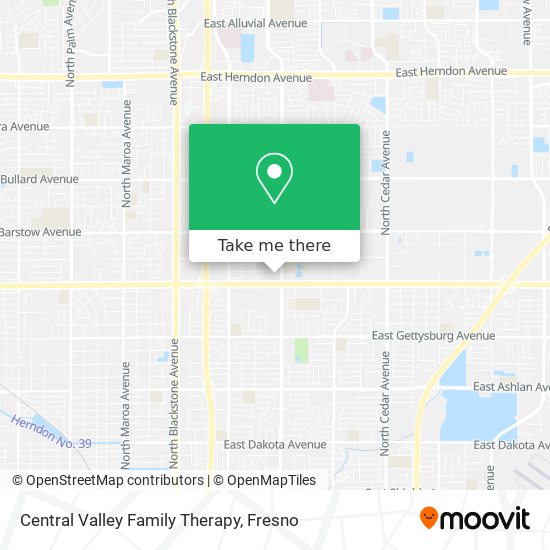 Central Valley Family Therapy map