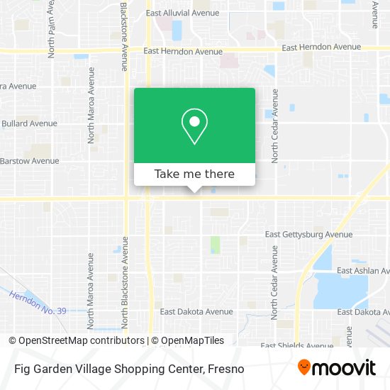 Fig Garden Village Shopping Center map