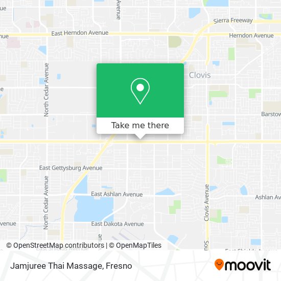 Jamjuree Thai Massage map