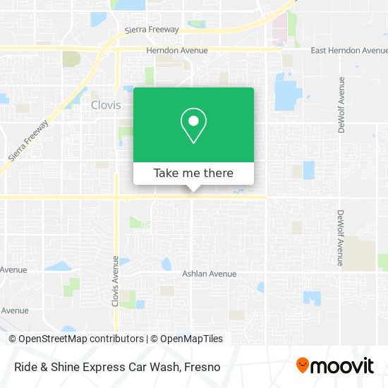 Ride & Shine Express Car Wash map