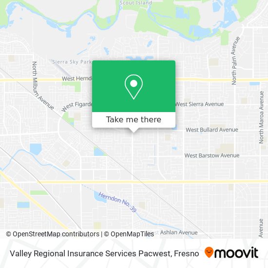 Valley Regional Insurance Services Pacwest map