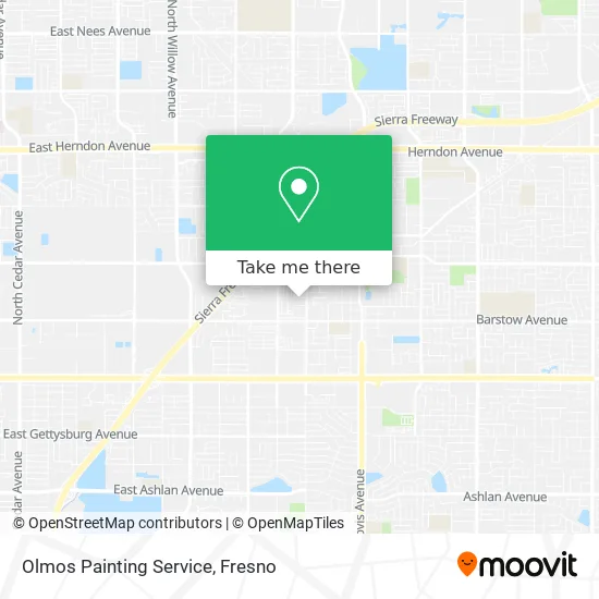 Olmos Painting Service map