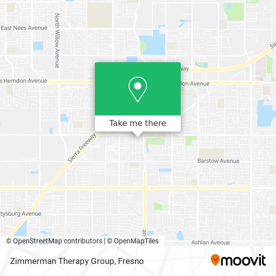 Zimmerman Therapy Group map