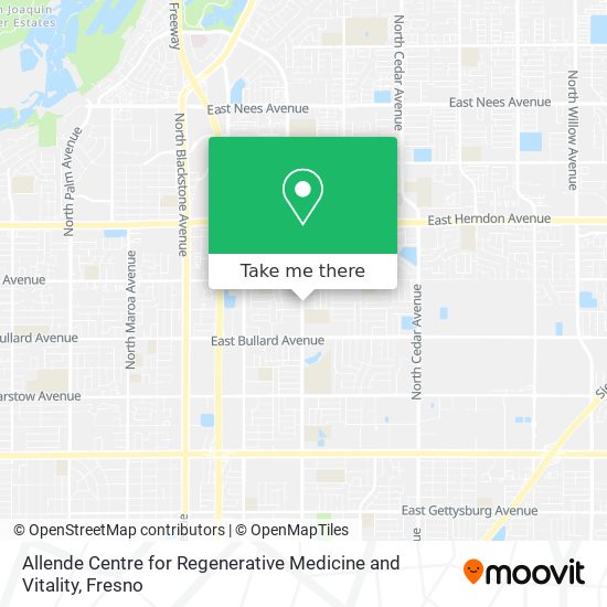 Allende Centre for Regenerative Medicine and Vitality map