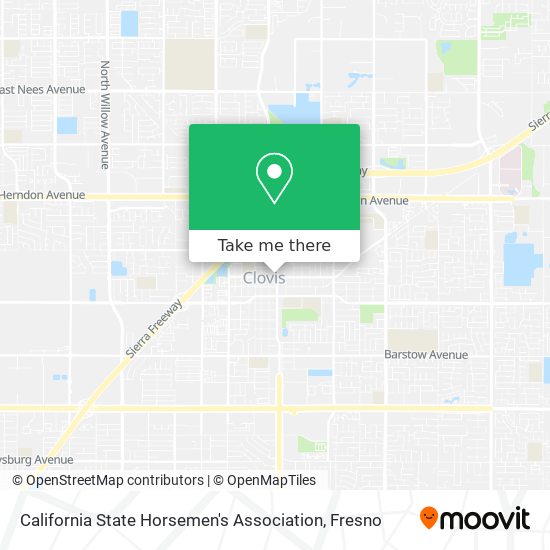 Mapa de California State Horsemen's Association