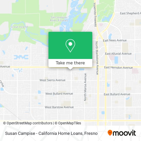 Susan Campise - California Home Loans map