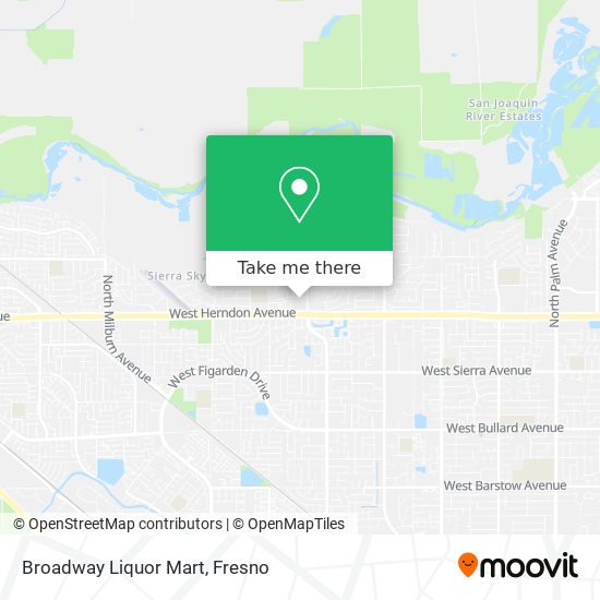 Mapa de Broadway Liquor Mart