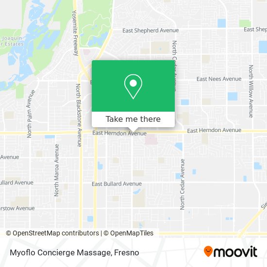 Myoflo Concierge Massage map