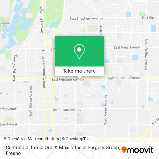 Central California Oral & Maxillofacial Surgery Group map