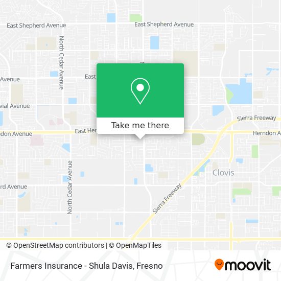 Mapa de Farmers Insurance - Shula Davis