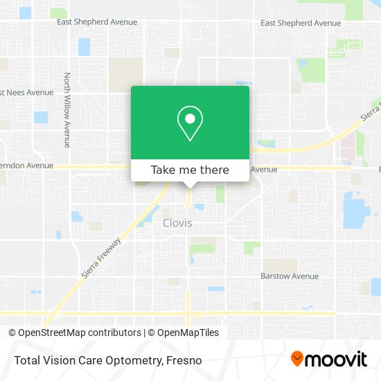 Total Vision Care Optometry map