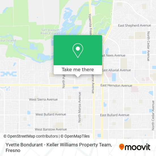 Yvette Bondurant - Keller Williams Property Team map