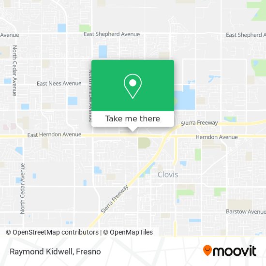 Raymond Kidwell map