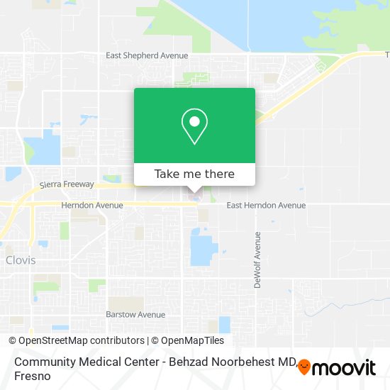 Mapa de Community Medical Center - Behzad Noorbehest MD