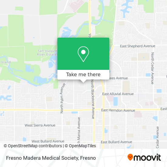 Mapa de Fresno Madera Medical Society