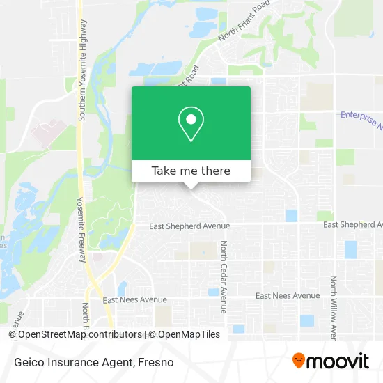 Geico Insurance Agent map