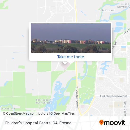Children's Hospital Central CA map