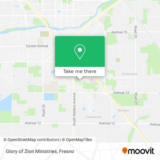 Glory of Zion Ministries map