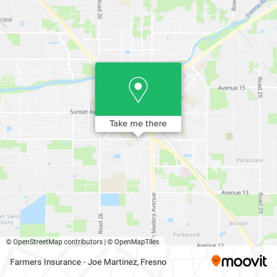 Farmers Insurance - Joe Martinez map