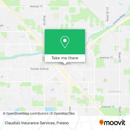 Claudia's Insurance Services map