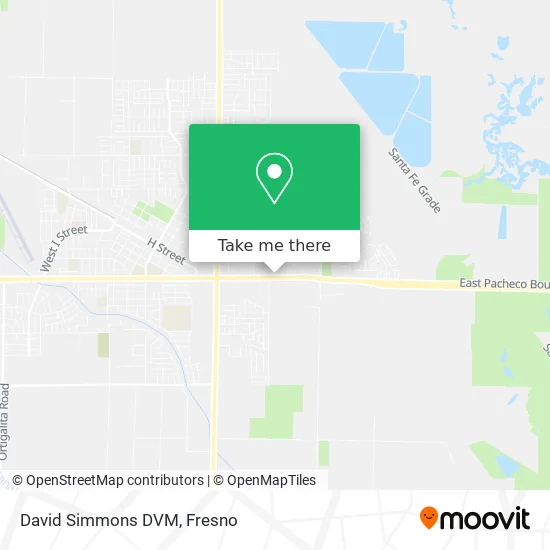 David Simmons DVM map