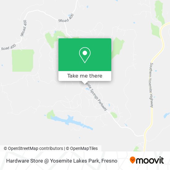 Mapa de Hardware Store @ Yosemite Lakes Park