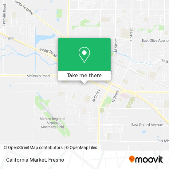 Mapa de California Market